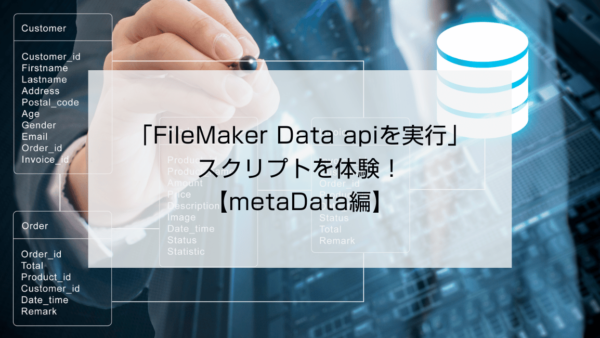 「FileMaker Data apiを実行」スクリプトを体験！【metaData編】